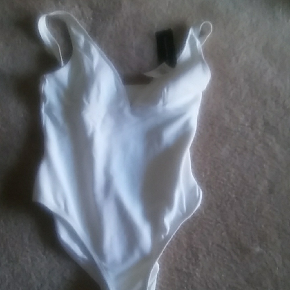 White one-piece Swimsuit